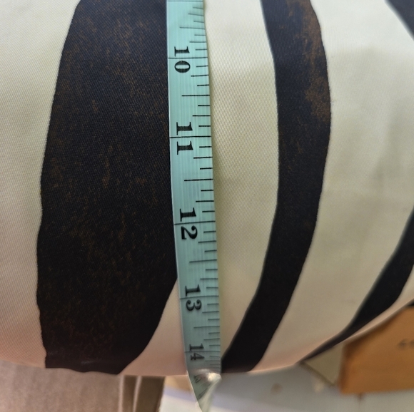 Vintage Dooney & Bourke Nylon Leather Trim Tote Bag Zebra Print Women - Picture 9 of 16